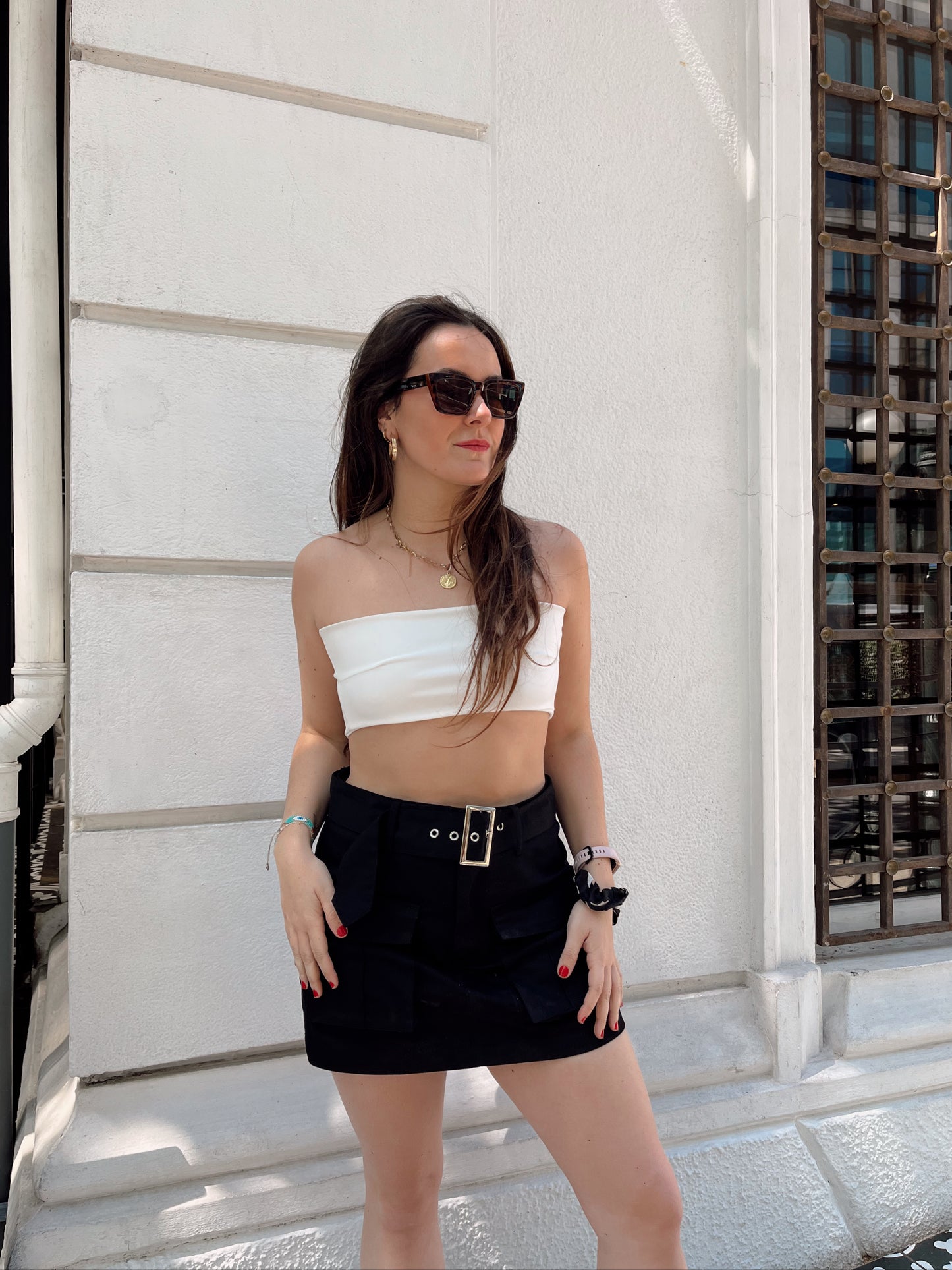 Falda short Elisa negro