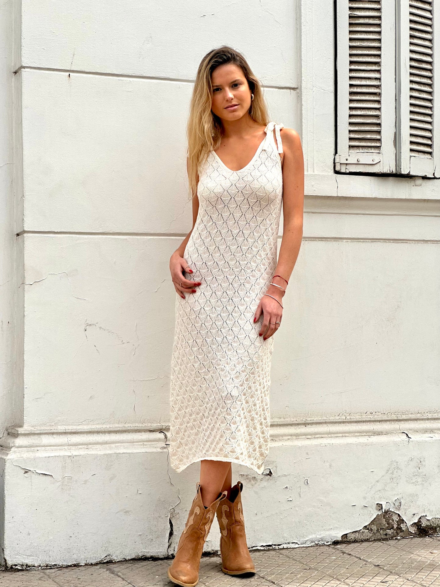 Vestido Petra crudo
