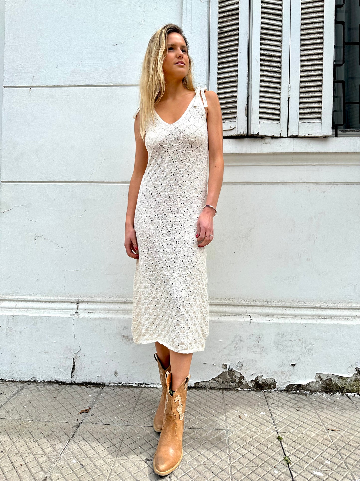 Vestido Petra crudo