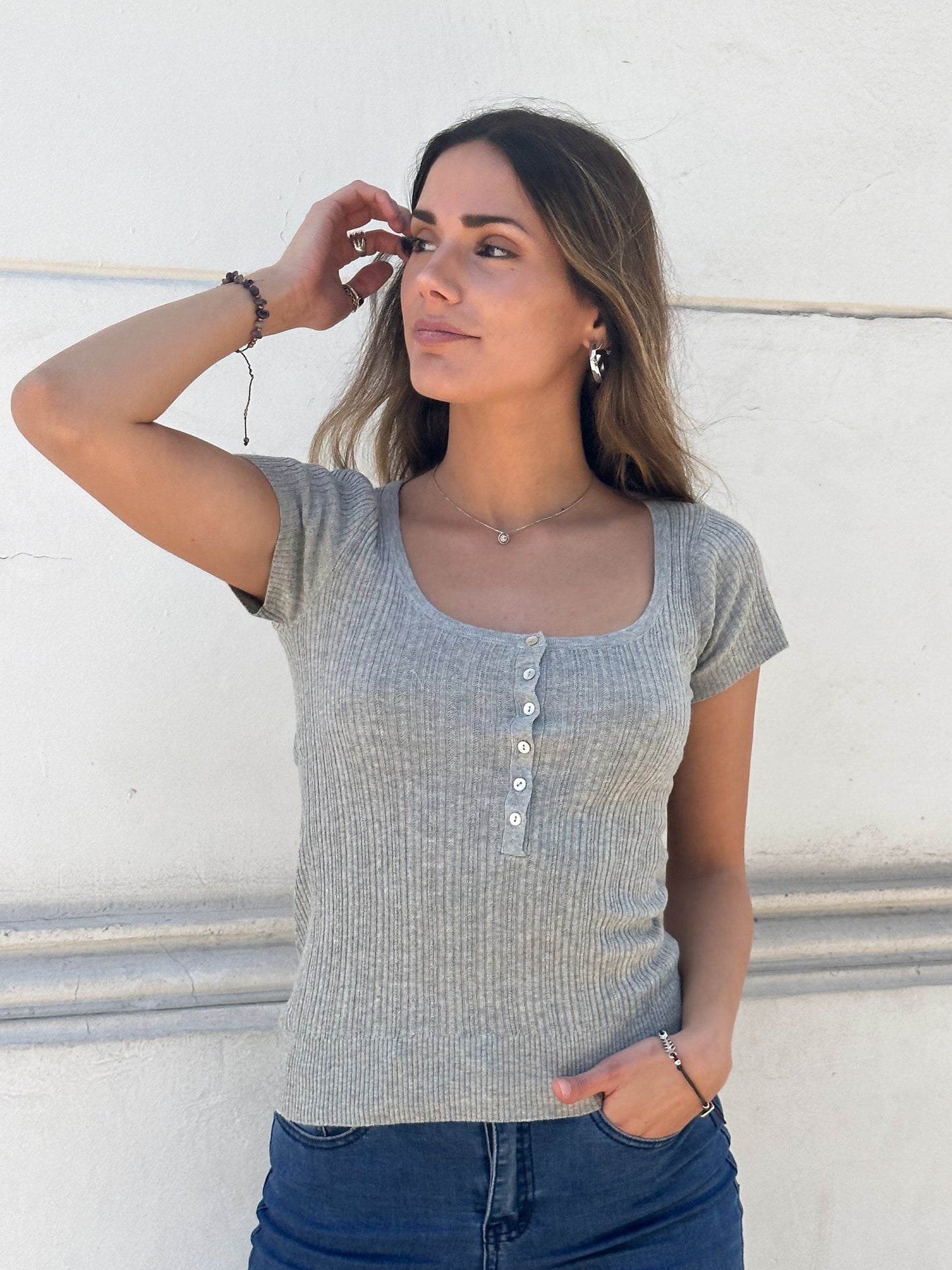 Top Anastasia gris