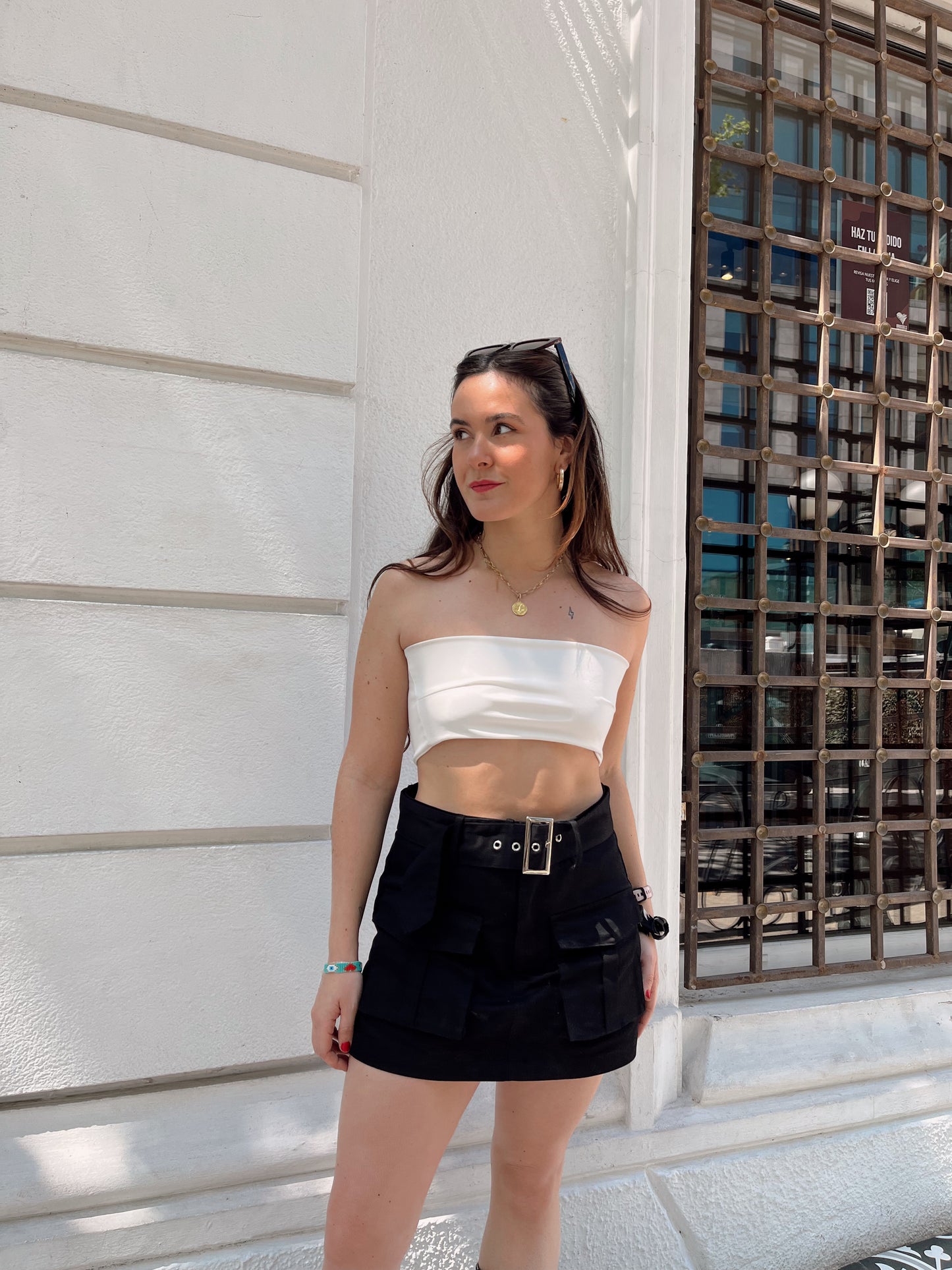 Falda short Elisa negro