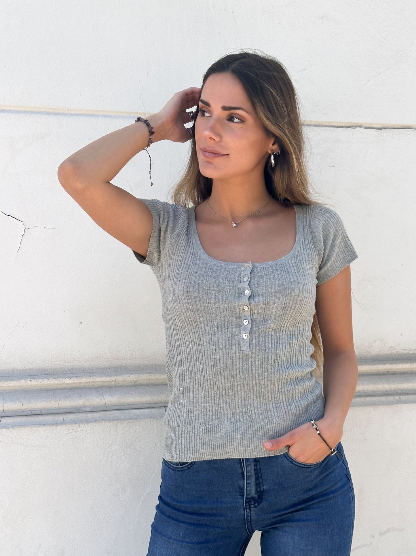 Top Anastasia gris