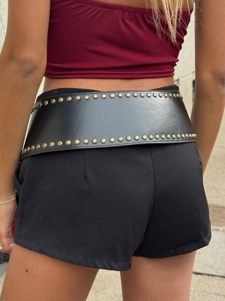 CINTURÓN CAMILIA NEGRO DORADO
