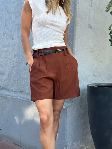 SHORT SASTRERO LUNA CAFÉ
