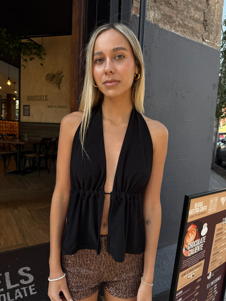 TOP HELENA NEGRO LISO