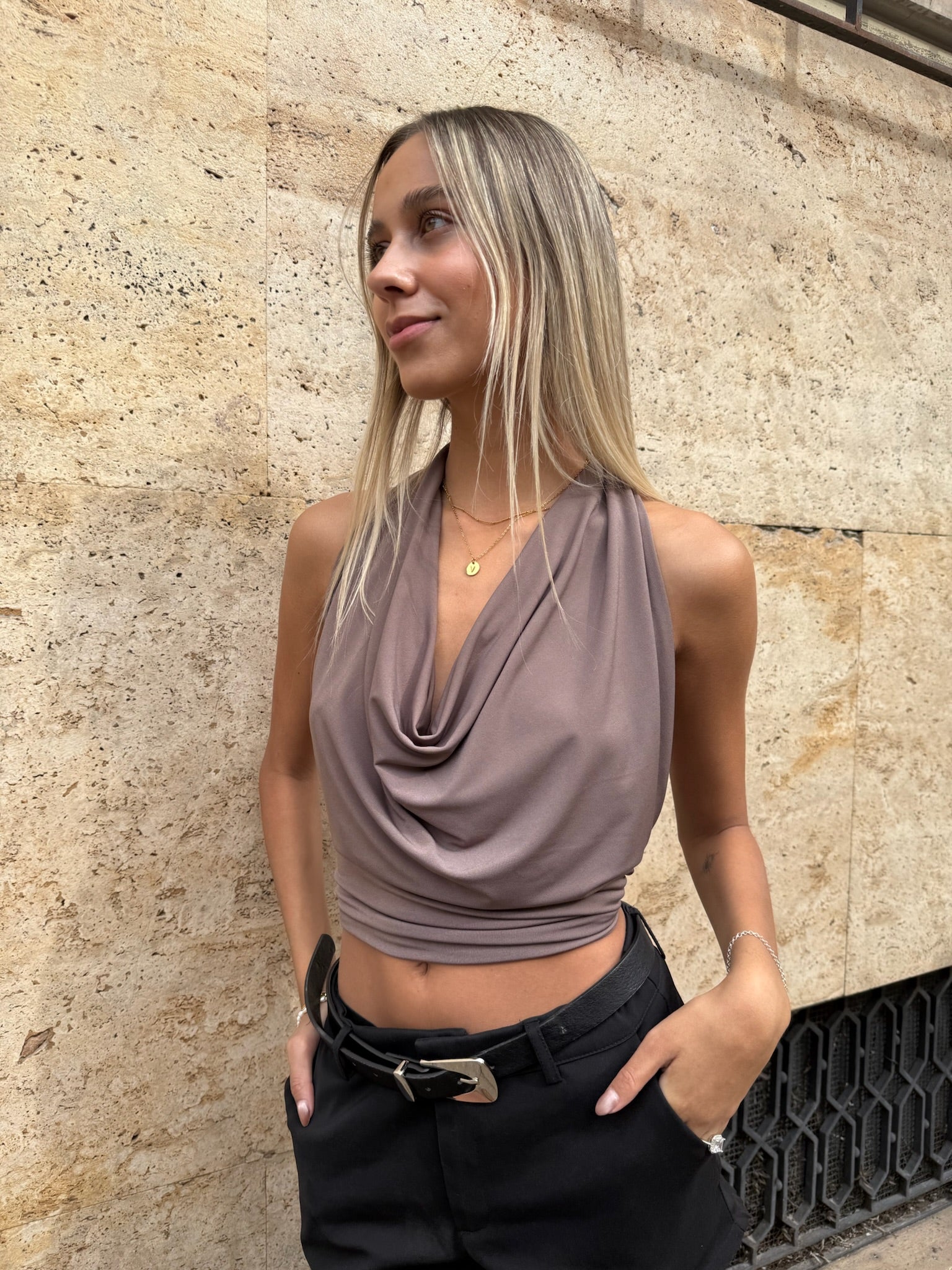 TOP AURA TAUPE