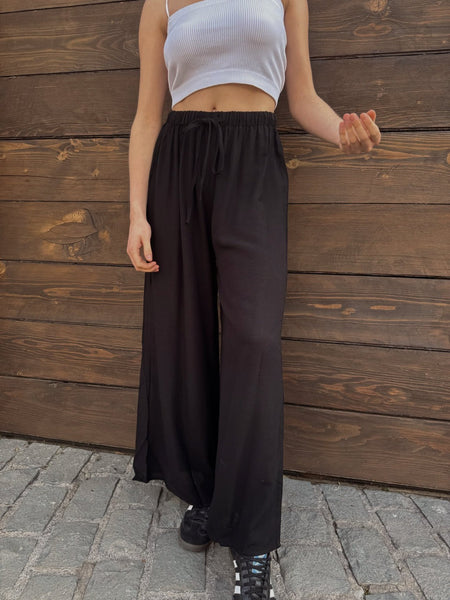 Pantalón Pisa Lino negro
