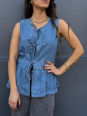 BLUSA DENIM CELESTE GINEBRA