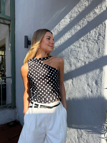 TOP ALTEA NEGRO LUNARES