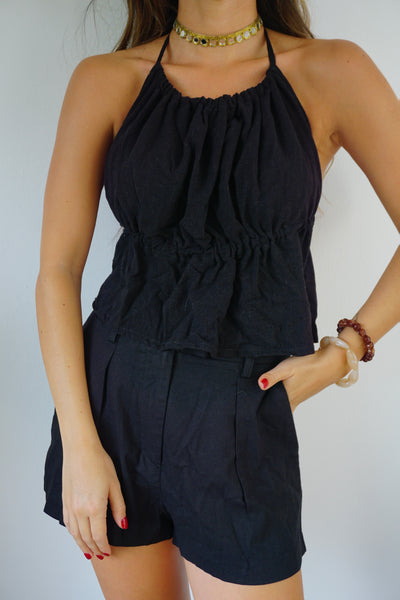 TOP NAPOLES LINO NEGRO