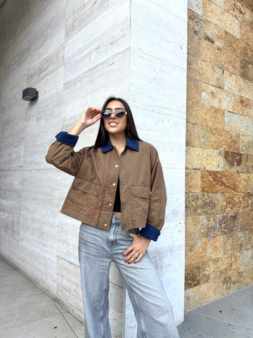 CHAQUETA CLARA CAFÉ