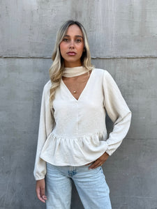 BLUSA CANDELARIA BEIGE