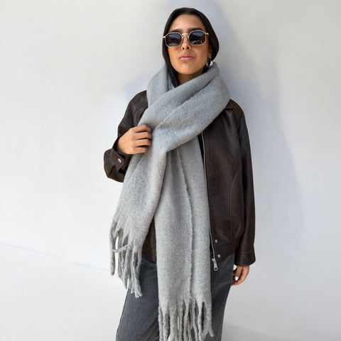 MAXI BUFANDA GRIS