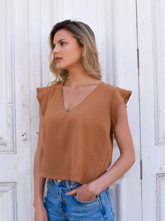 Blusa Mila camel