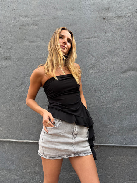 TOP ALBA NEGRO VOLANTES