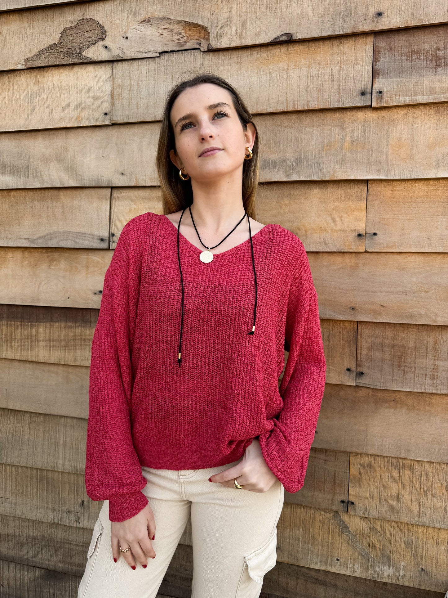 Sweater hilo Georgia coral