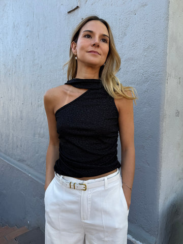 TOP ALTEA NEGRO BRILLOS