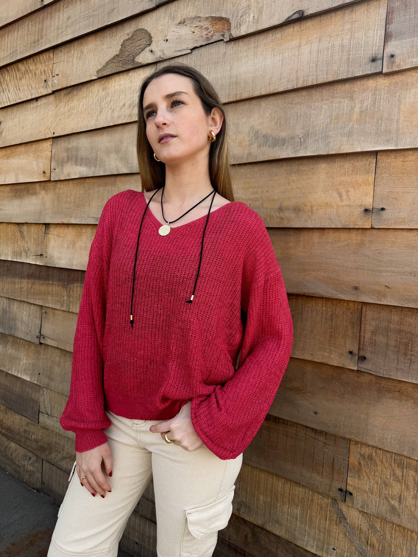 Sweater hilo Georgia coral