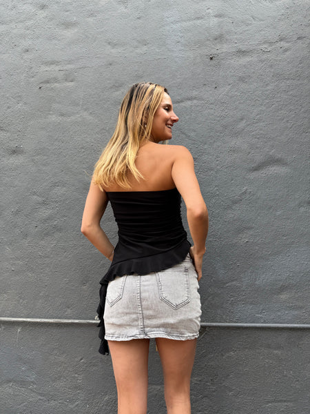 TOP ALBA NEGRO VOLANTES