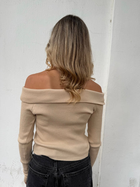 Sweater top Carmina beige