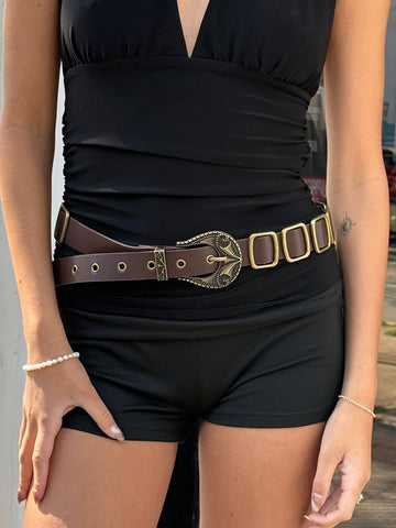 CINTURÓN GEORGIA MARRÓN