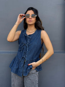 BLUSA DENIM AZUL GINEBRA