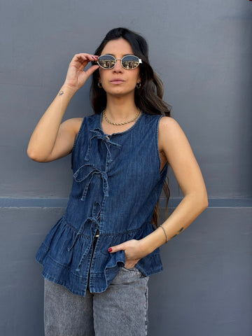 BLUSA DENIM AZUL GINEBRA