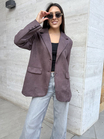 BLAZER GAMUZA CAFÉ