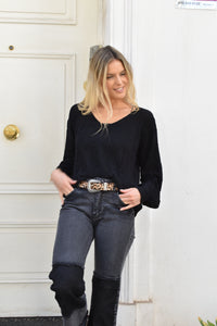 Sweater hilo Georgia negro
