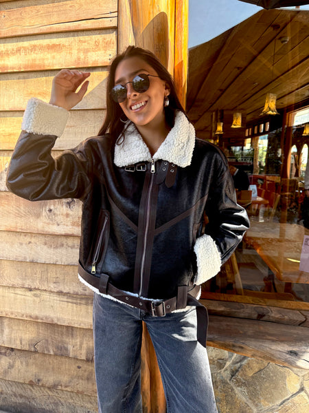 CAZADORA DALLAS NEGRO