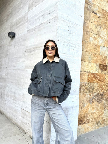 CHAQUETA CLARA GRIS