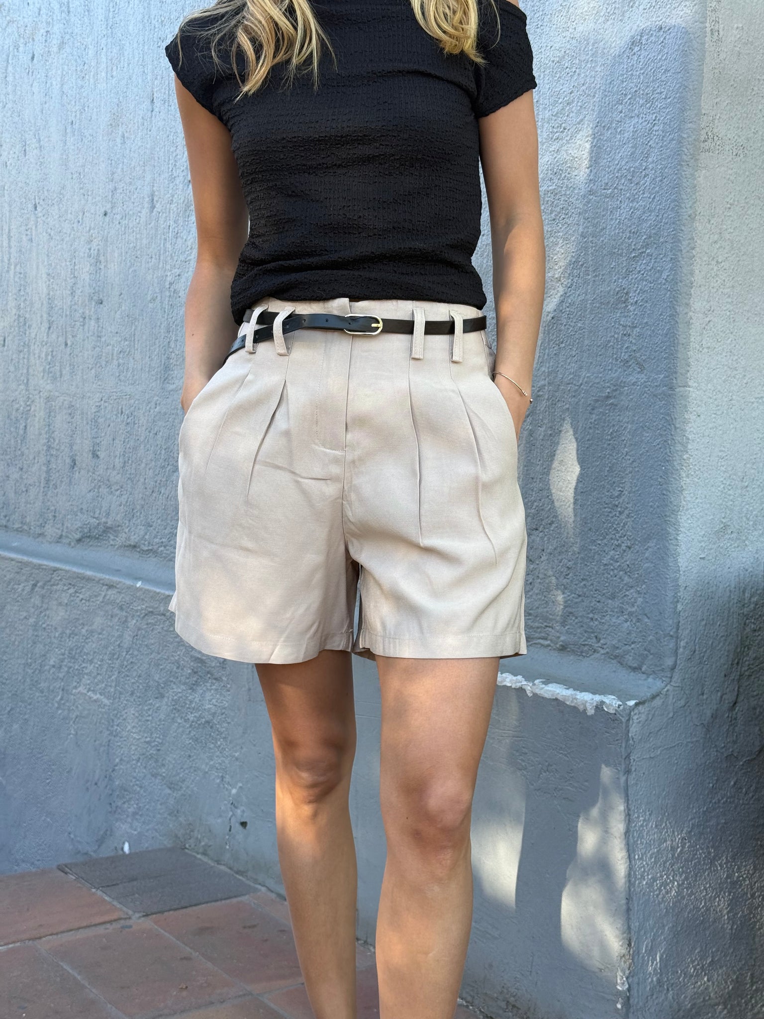 SHORT SASTRERO LUNA BEIGE