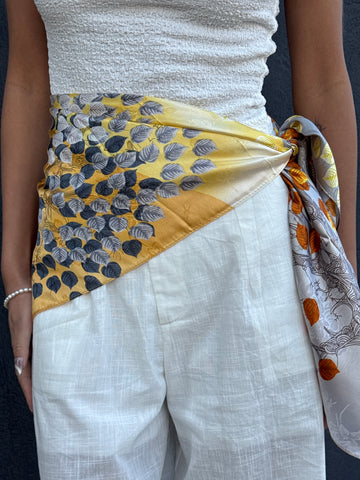 PAÑUELO BETANIA DISEÑO 2 AMARILLO