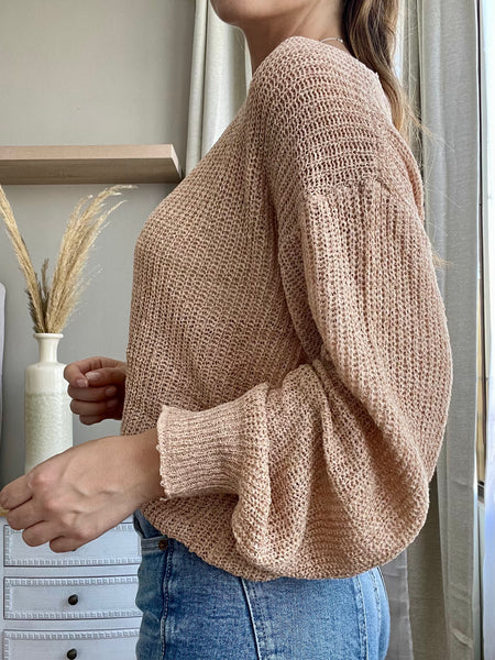 Sweater hilo Georgia beige