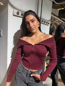 Sweater top Carmina burdeo