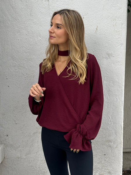 BLUSA GRANADA BURDEO