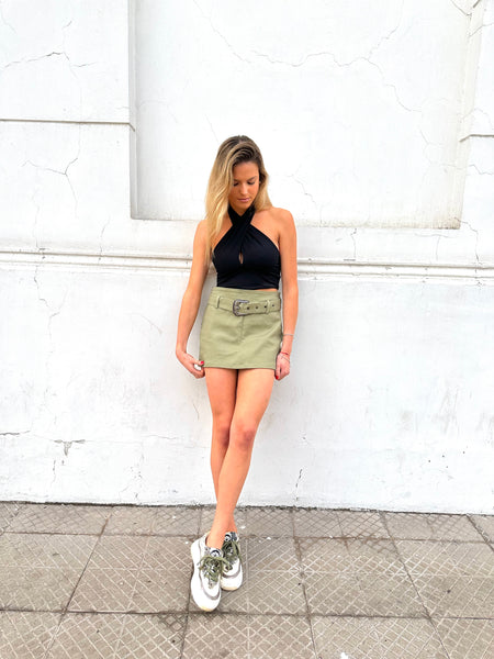 Falda short Madrid verde