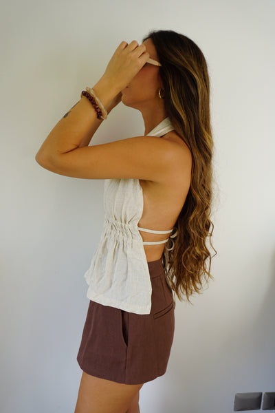 TOP CARMINA LINO BEIGE