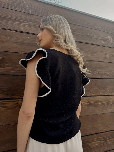 Blusa Camelia negro