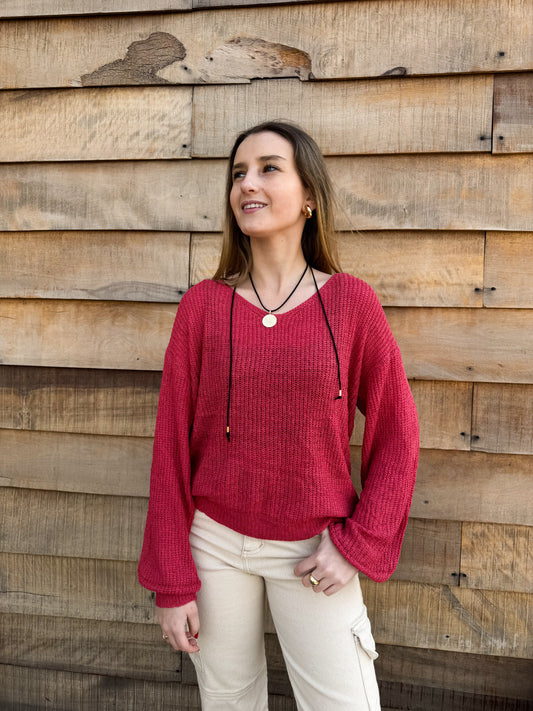 Sweater hilo Georgia coral