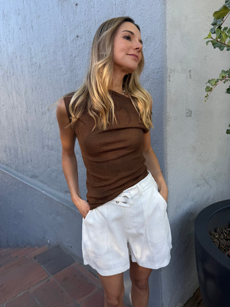 SHORT SASTRERO CALIA BLANCO