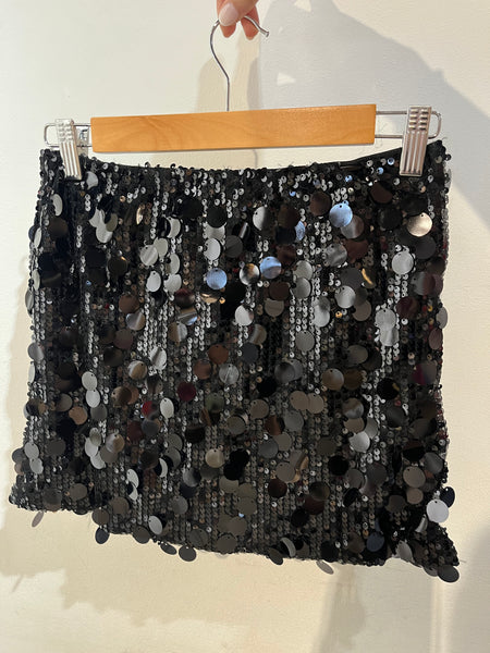 FALDA LENTEJUELAS NEGRO