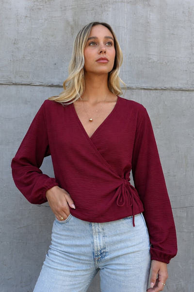 BLUSA MALLORCA MANGA LARGA BURDEO