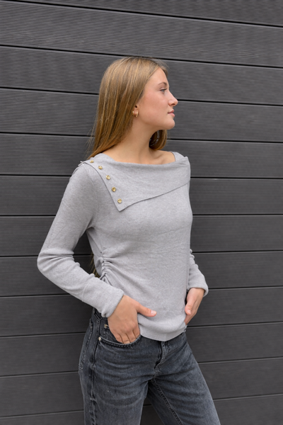 SWEATER DOHA GRIS